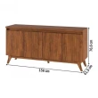 BUFFET VIERO ADAGIO IMBUIA 4 PORTAS (20571)