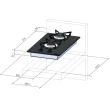 Cooktop Fischer 2 Bocas Vidro Preto Chama Rápida Bivolt 7726-11474